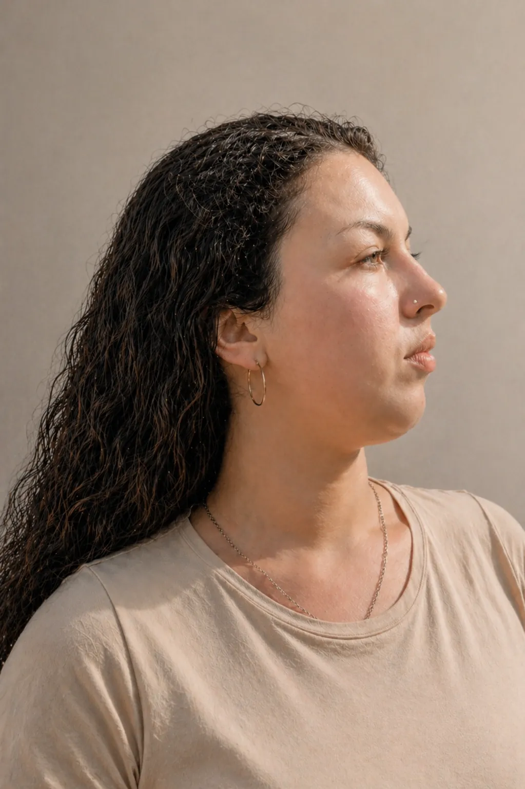 Antes — papada y óvalo facial